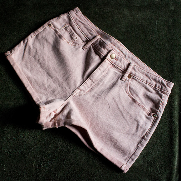 Mossimo Supply Co. Pants - 2/$20 Pink Denim Shorts High Rise Cuff Dusty Blush